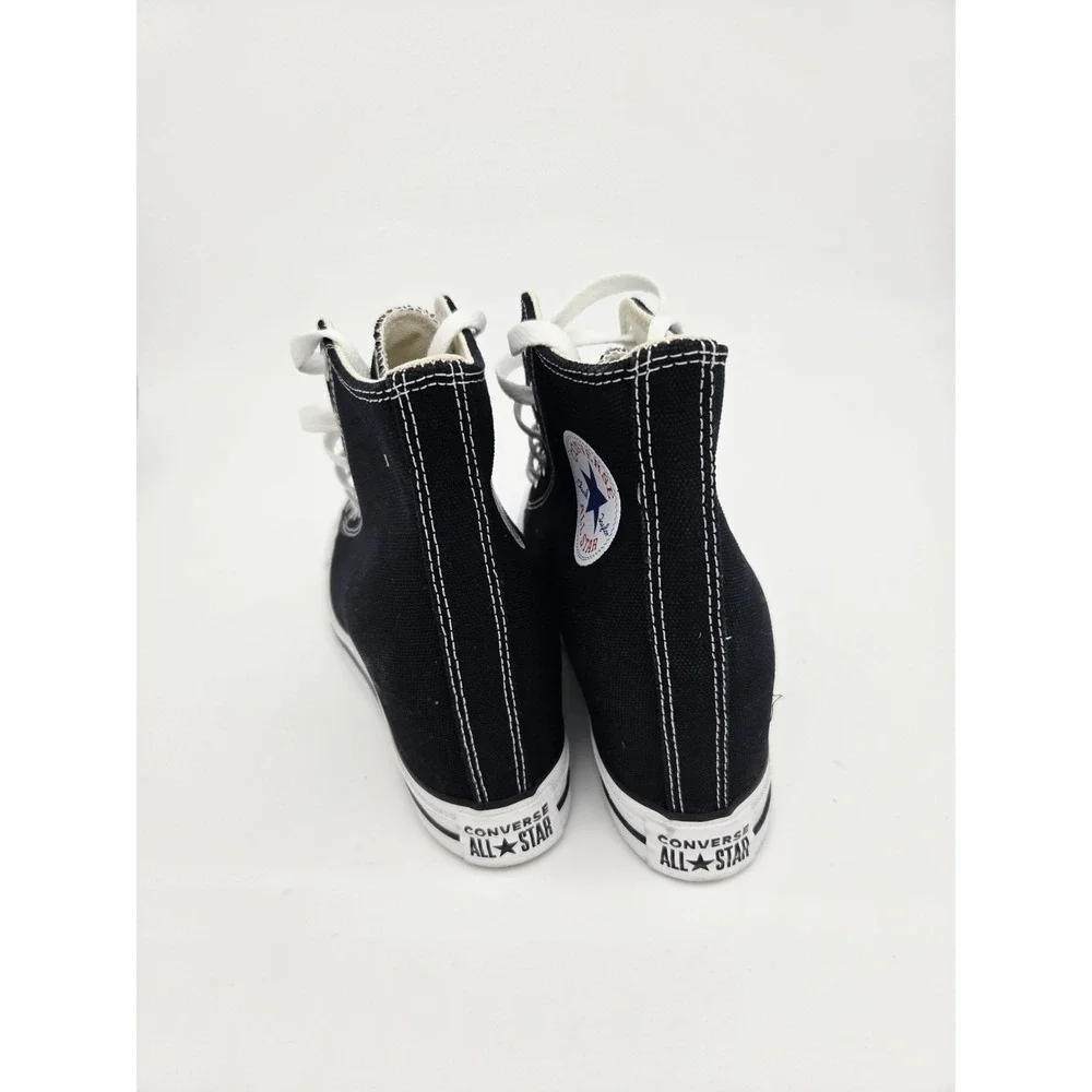 Converse Chuck Taylor All Star Wedge A11909C Women 10 Black Platform Shoes RG039